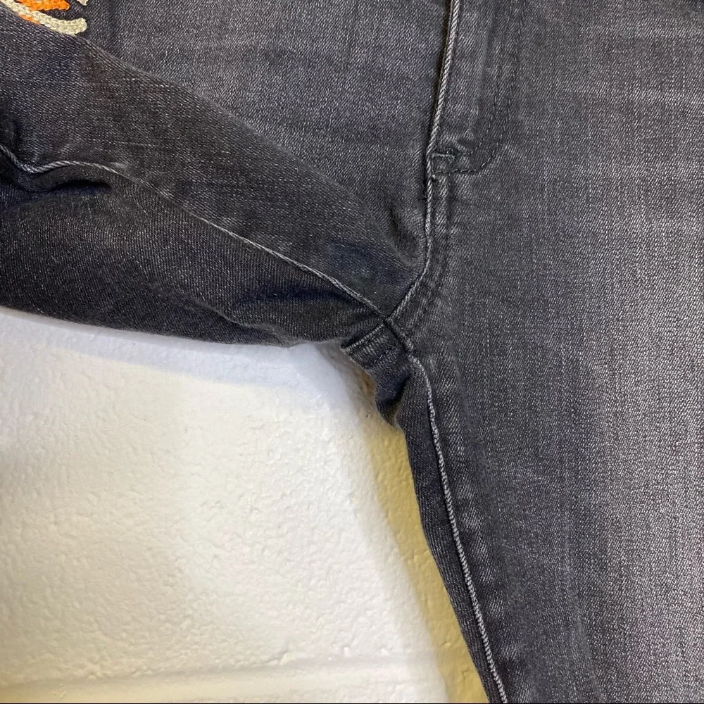 Miss Me Vintage Charlotte Mandarine Blk Org Jeans - Picture 4 of 12